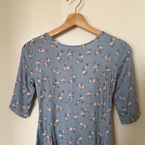 Christy Dawn Blue Floral Mini Dress - Picture 4 of 7